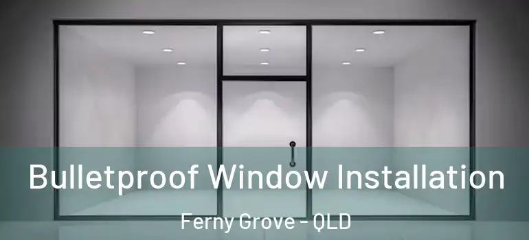  Bulletproof Window Installation Ferny Grove - QLD