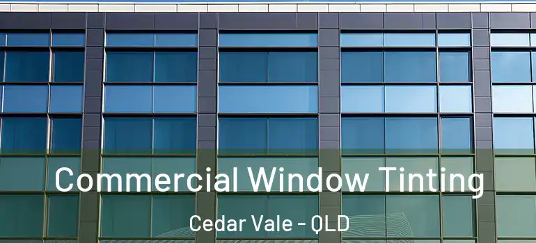  Commercial Window Tinting Cedar Vale - QLD