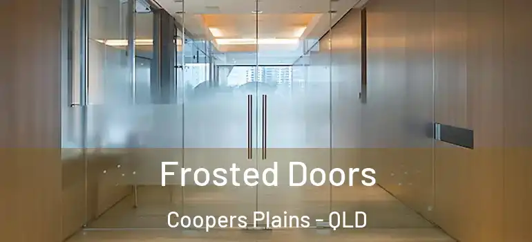  Frosted Doors Coopers Plains - QLD