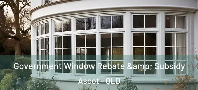  Government Window Rebate & Subsidy Ascot - QLD