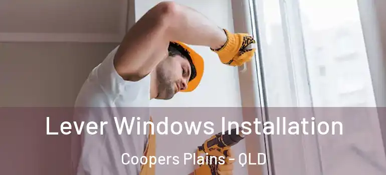  Lever Windows Installation Coopers Plains - QLD