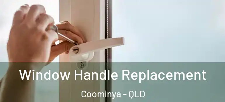  Window Handle Replacement Coominya - QLD