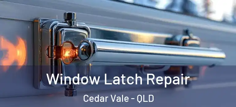  Window Latch Repair Cedar Vale - QLD