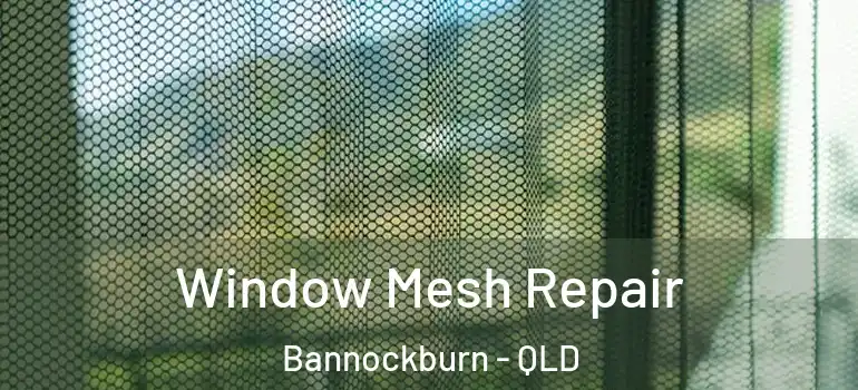  Window Mesh Repair Bannockburn - QLD