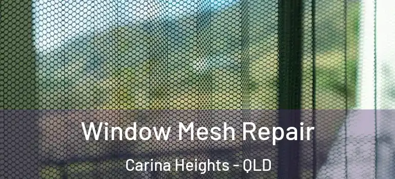  Window Mesh Repair Carina Heights - QLD
