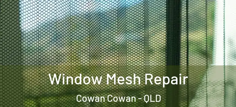  Window Mesh Repair Cowan Cowan - QLD
