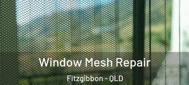  Window Mesh Repair Fitzgibbon - QLD