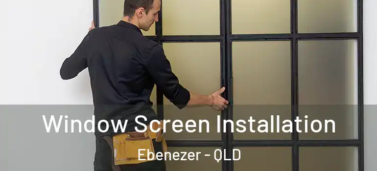  Window Screen Installation Ebenezer - QLD