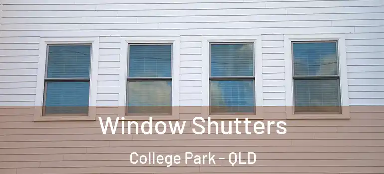  Window Shutters College Park - QLD